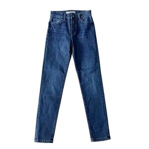 Joe’s High Rise Skinny Denim Blue Jeans in Veles Size 24